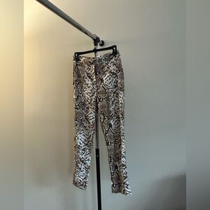 Missguided | Snake Animal Print Smart Trousers | Size 6